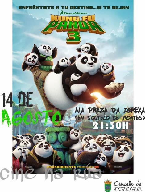 Kung Fu Panda 3. Cine na Rúa